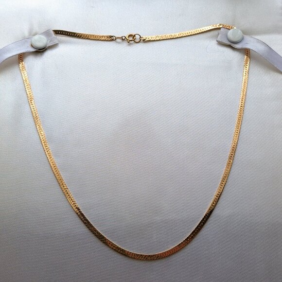 Vintage Unisex Russian USSR 14K 583 Rose Pink Gold Snake Link Chain Necklace P - Picture 6 of 8